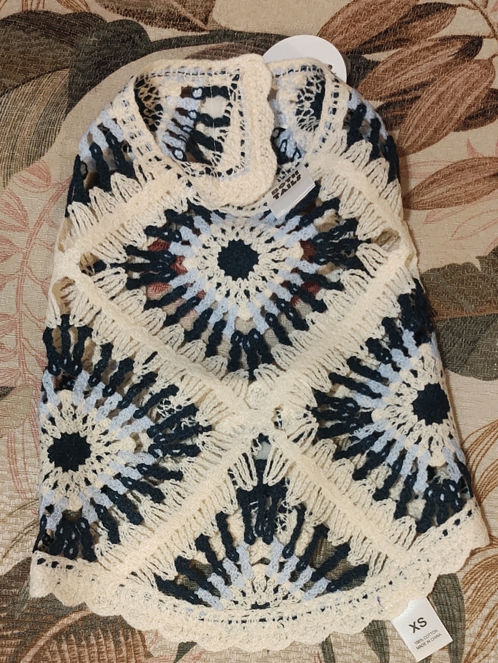 PETS: DOG CROCHET SHIRT - BLUE DIAMONDS - Picture 14 of 16